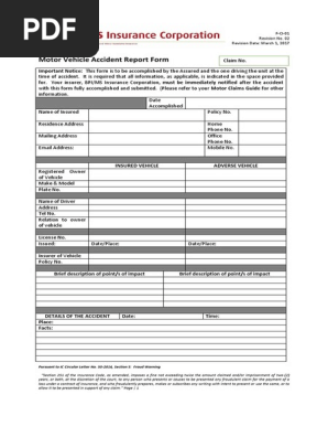 Accident Report Form