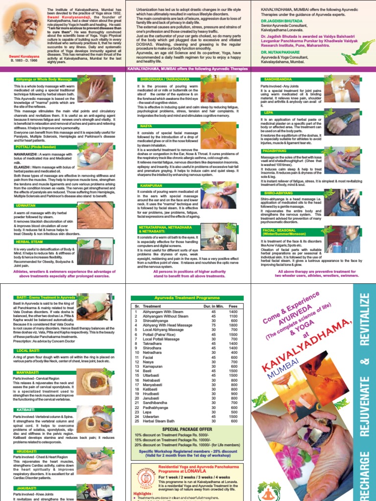 Mumbai Ayurveda PDF Ayurveda Massage