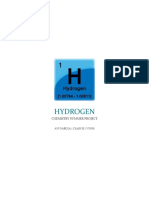 Hydrogen: Chemistry Summer Project