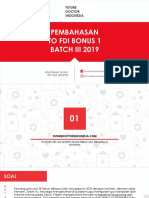 Pembahasan To Fdi Bonus I Batch Agustus 2019