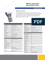 BMP®51 Label Maker Specifications Sheet