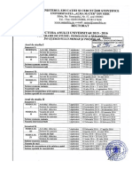 Structura Anului Universitar 2015 2016 Stiinte Sociale