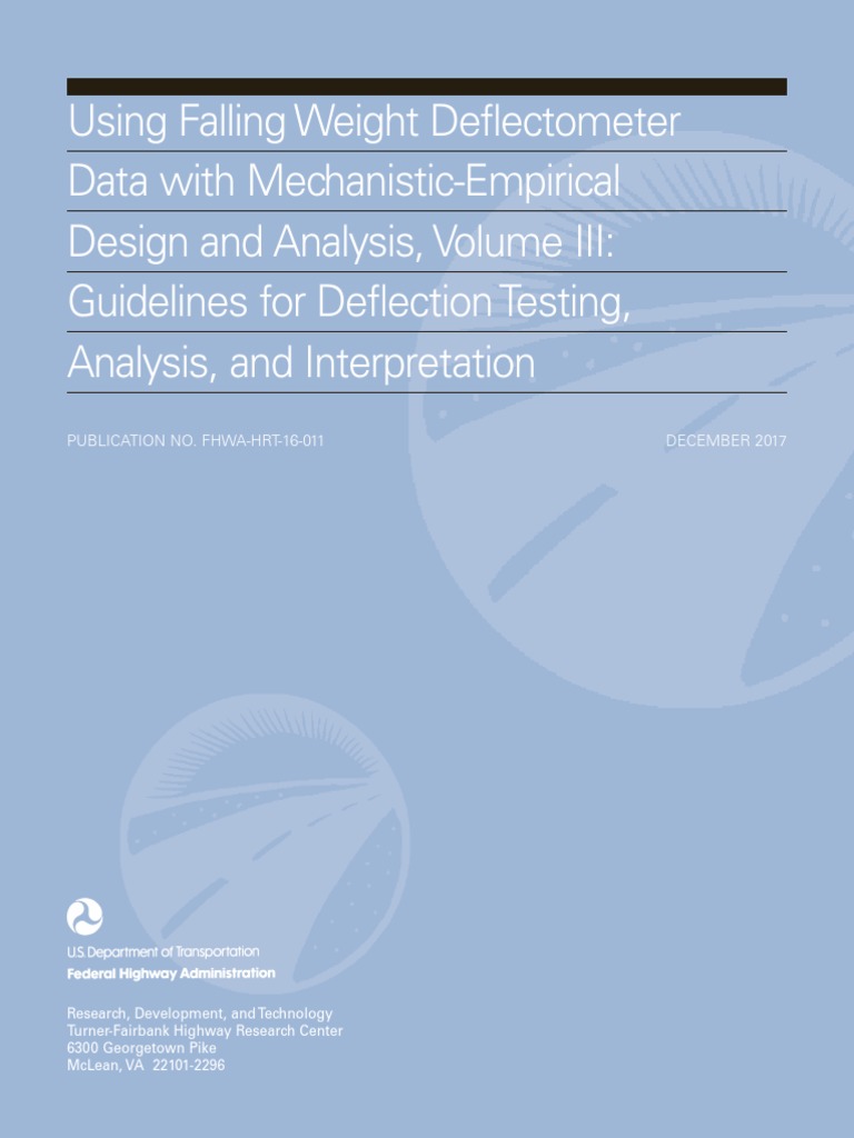 FWD Data Guidelines for Pavement Design | PDF | Young's Modulus | Litre