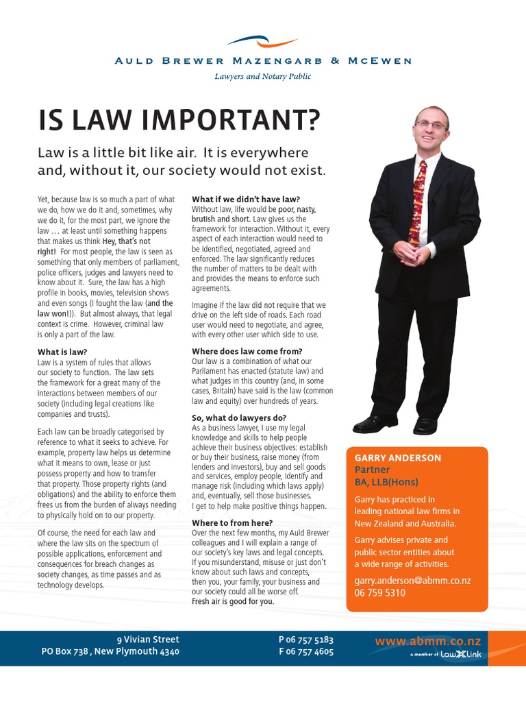 Is Law Important | Property | Lawyer