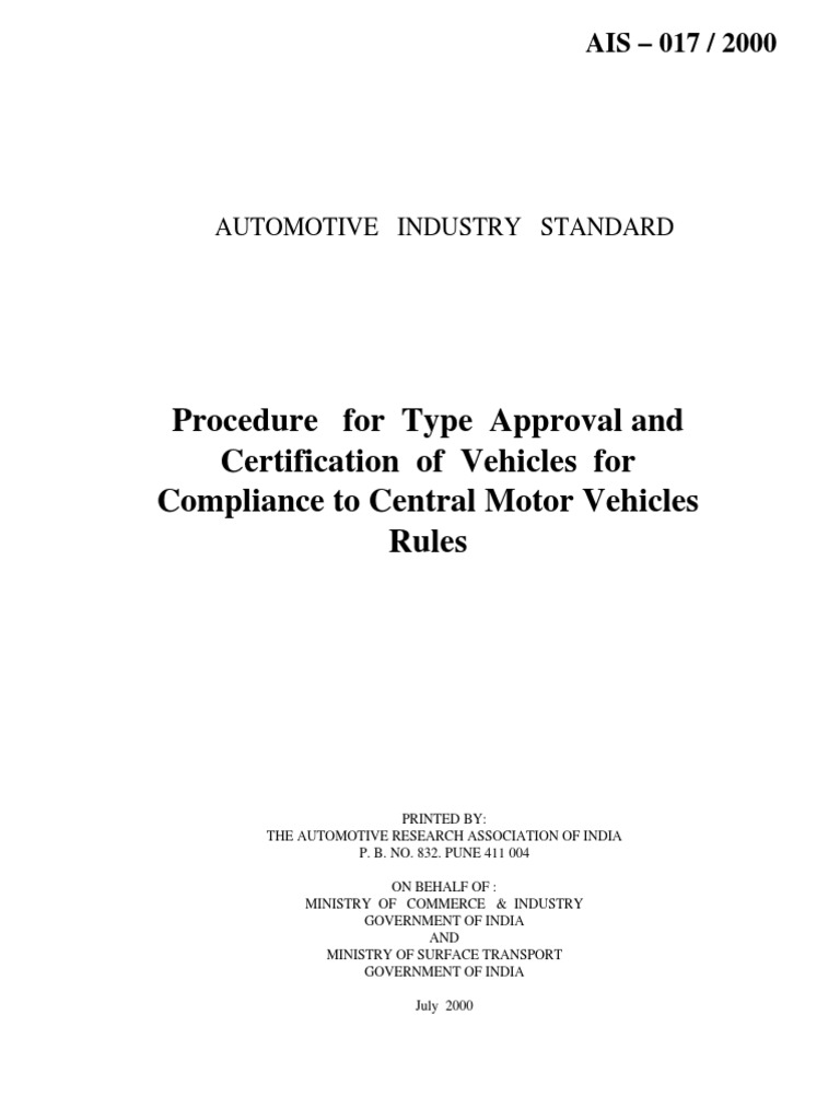 Ais 017 | PDF | Specification (Technical Standard) | Verification And ...