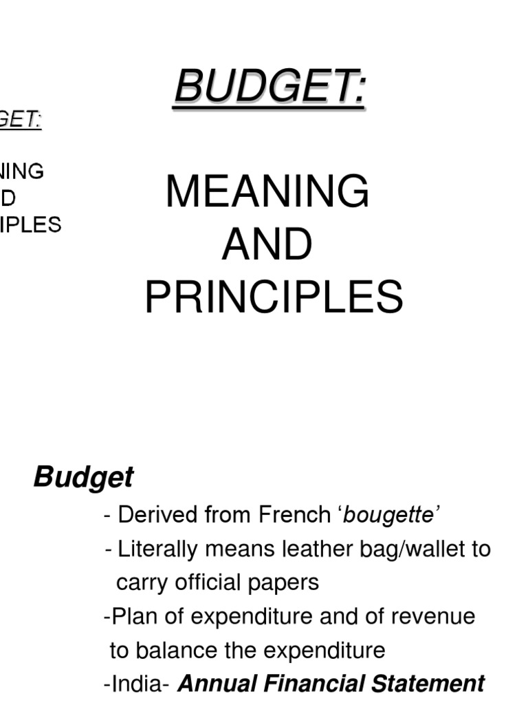 Business Budgeting Principles Explained | PDF | Business | Finance ...