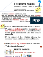 2nd Relative Pronouns