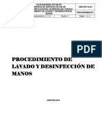 Procedimiento Lavado de Manos