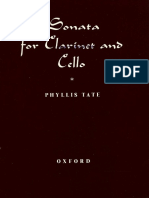 Sonata For Clarinet and Cello (Phyllis Tate)