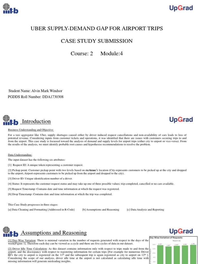 Uber Airport Trip Supply-Demand Analysis | PDF | Taxicab | Data Analysis