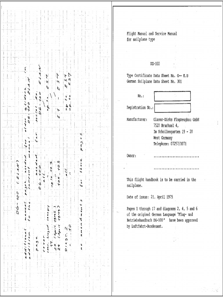 DG100 100 Elan Manual | PDF