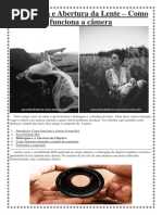 Diafragma e Abertura Da Lente