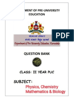 Puc Ii PCMB Board Question Bank PDF