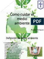 Como Cuidar El Medio Ambiente