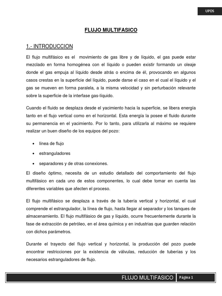 Flujo Multifasico Terminado PDF Líquidos Petróleo