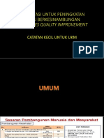 Catatan Untuk Ukm