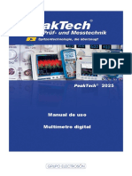 D 2025 0 Peaktech 2025 Multimetro Documentación PDF