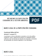 Mecanismos de Participacion Ciudadana en La Gestión Ambiental