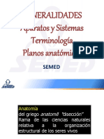 Neralidades Aparatos y Sistemas Terminologia y Planos Anatomicos