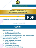 Kestabilan Lereng Dan Sistem Drainase