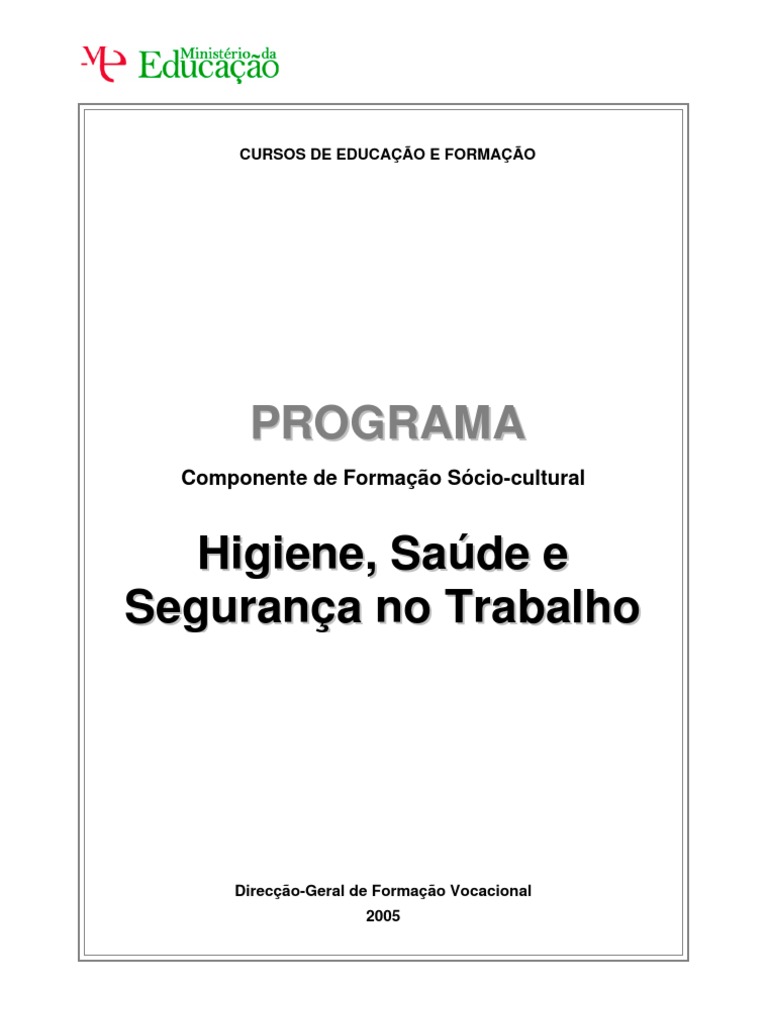 pdfcoffee com filosofia-bastterpdf-pdf-free - PG 50 - Saúde e Segurança no  Trabalho