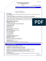 Material Safety Data Sheet: 1: Identification of The Substance/mixture and of The Company/undertaking