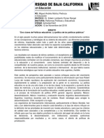 Dos Clases de Políticas Educativas. La Política de Las Políticas Públicas