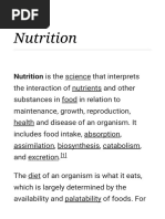 Nutrition - Wikipedia