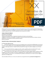 XXJornadas_de_Investigacion_en_Artes CORDOBA, 14, 15 Y 16 de SEPTIEMBRE
