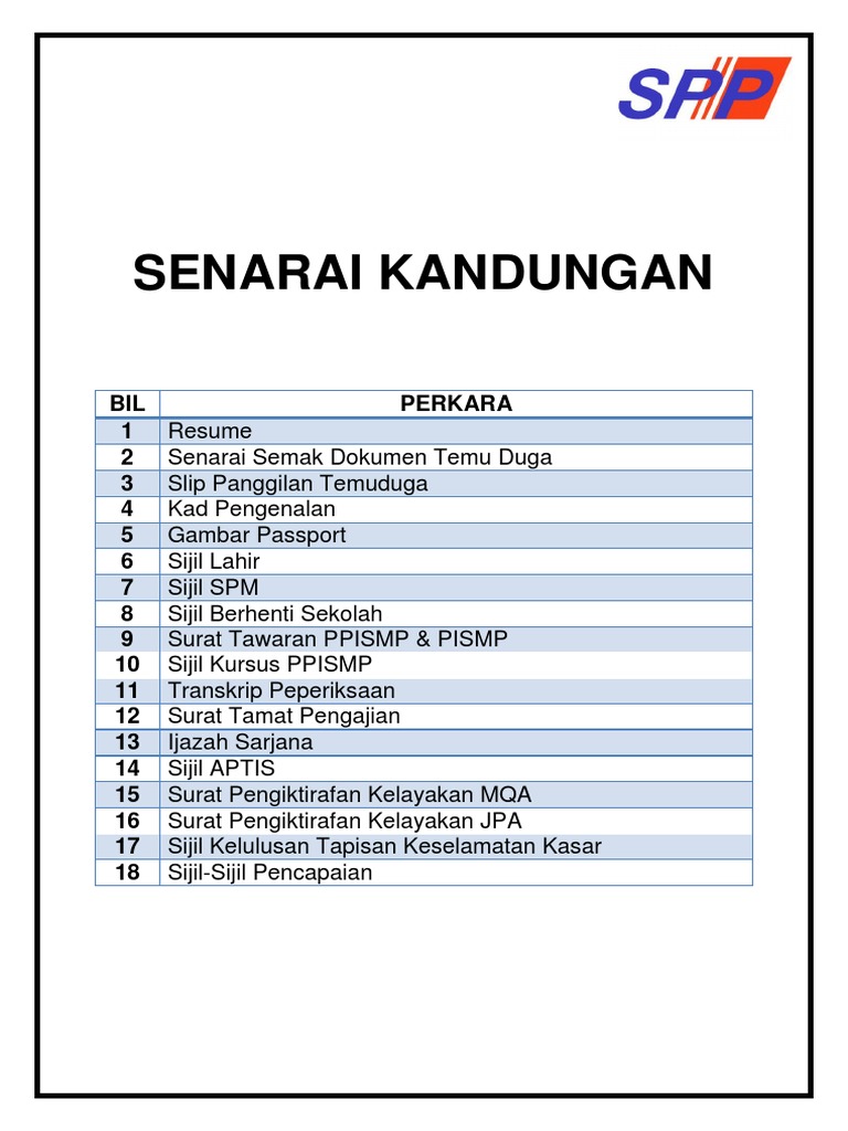 Partition Folder Spp Pdf