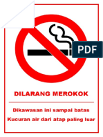 Contoh Dilarang Merokok