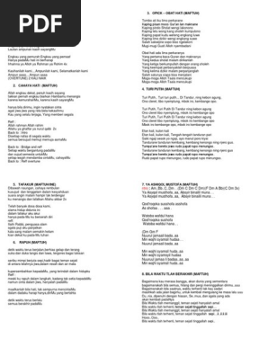 Lirik Lagu Acara Mantenan