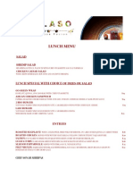 Lunch Menu at Laso - 8.2019