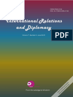 International Relations and Diplomacy (ISSN2328-2134) Volume 7, Number 6,2019