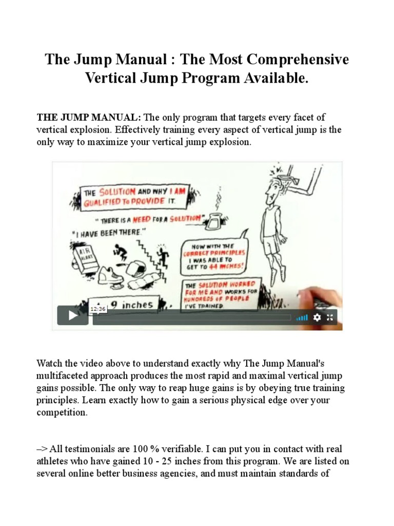 Comprehensive Vertical Jump Training | PDF | Weight Training | Recreation