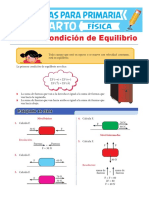 Primera condición equilibrio cuerpos reposo movimiento