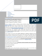 Contoh Proposal Penelitian Terbaru