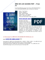 El Libro de Los QuizAs 8494516248