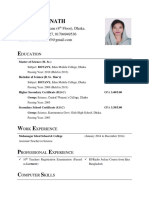 CV Format PDF