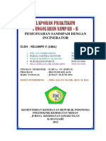 Laporan Praktikum Pengolahan Sampah - B: Pemusnahan Sammpah Dengan Incinerator