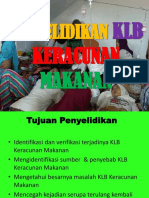 Penyeledikan KLB Keracunan Makanan