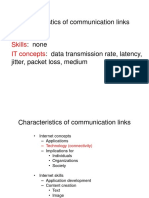 Characteristics of Communication Links: Skills IT Concepts