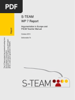 Download S-TEAM Report Argumentation and inquiry-based science teaching policy in Europe by Peter Gray SN42031067 doc pdf