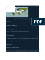 Concepto y Clasificacion de Patrimonio Turistico Mundial