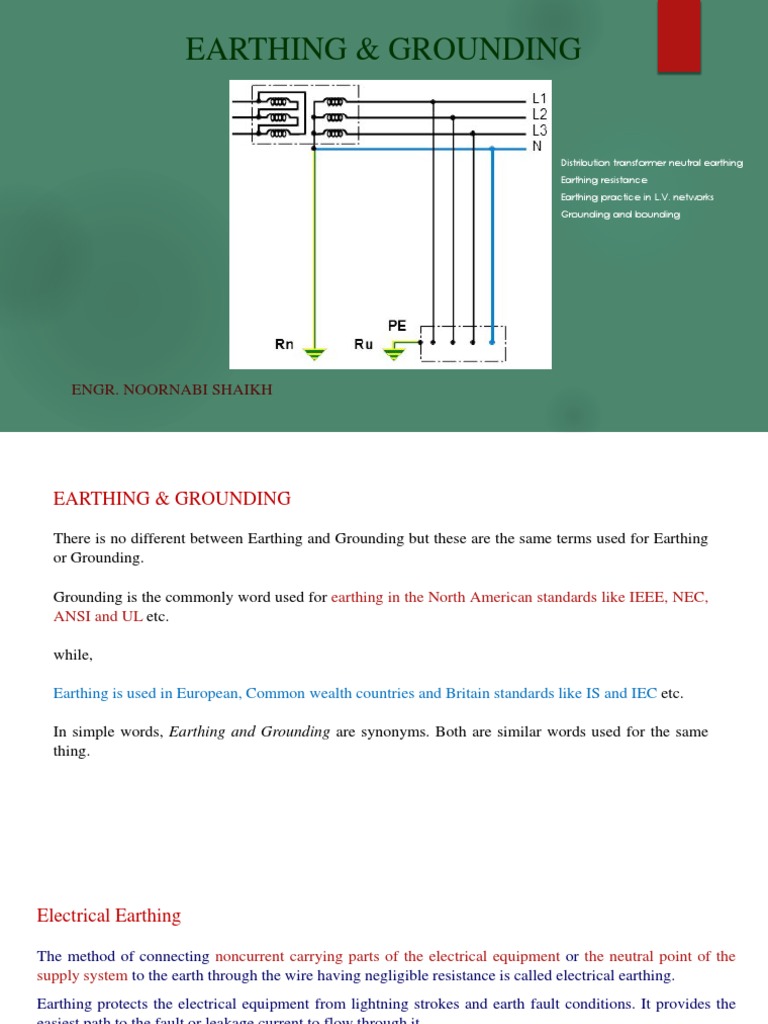 Earthing and Grounding Explained | PDF | Transformer | Electrical Impedance