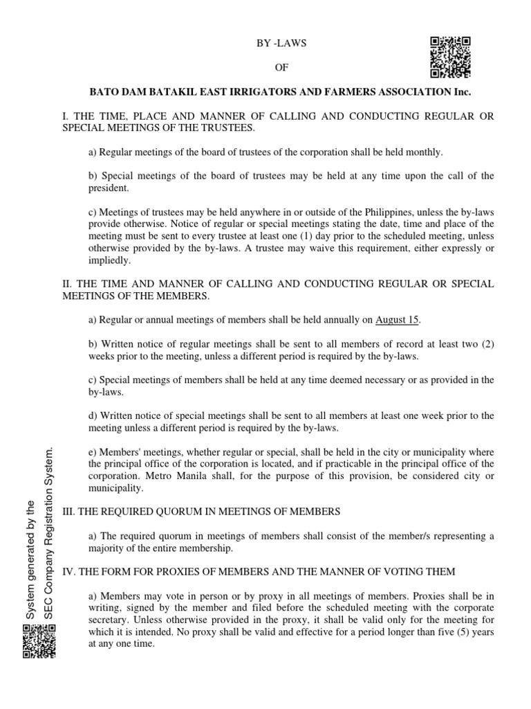Crs sec gov ph Proxy Voting Trustee