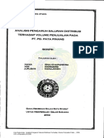 Irna Khairunnisa: Analisis Pengaruh Saluran Distribusi Terhadap Volume Penjualan Pada..., 2004. USU E-Repository © 2008