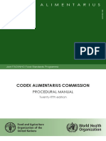 Codex Working Procedural Manual 25 Edition 16 08 2018 PDF