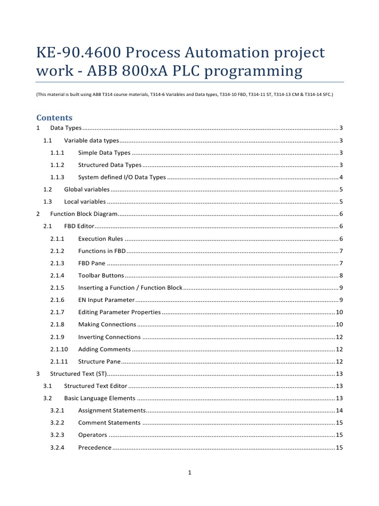 ABB 800xA PLC Programming Guide | PDF | Parameter (Computer Programming ...