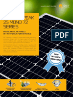 Rec Twinpeak 2S Mono 72 Series: Premium Solar Panels With Superior Performance